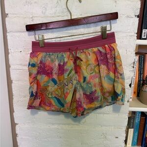 Janji Pink and Yellow Athletic Shorts